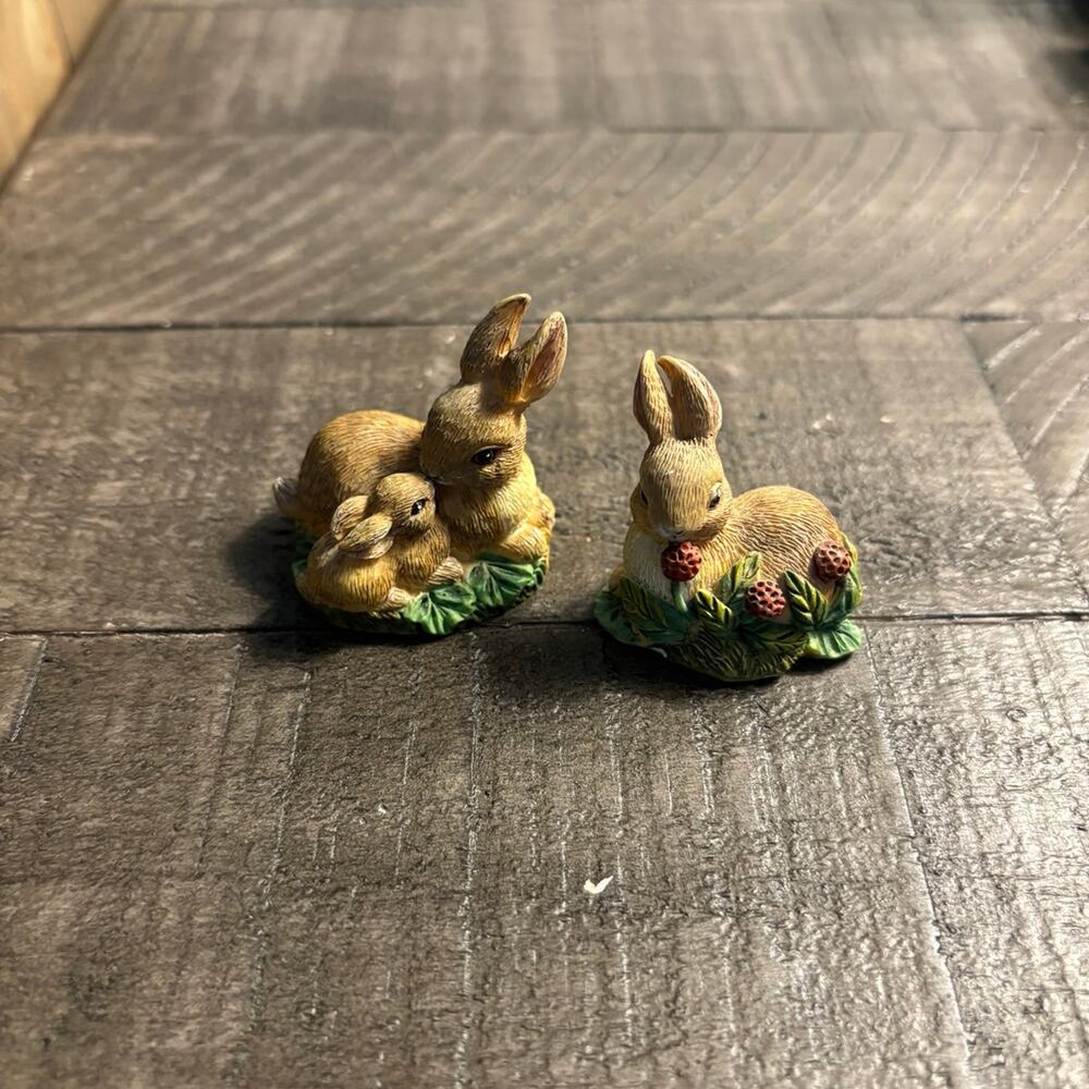 Russ Berrie Nature's Wonder Bunny Figurines